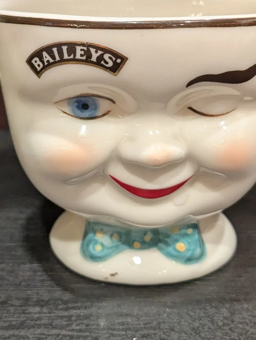 Baileys Irish Cream 1996 Limited Edition Wink Face Sugar Bowl & Creamer Set